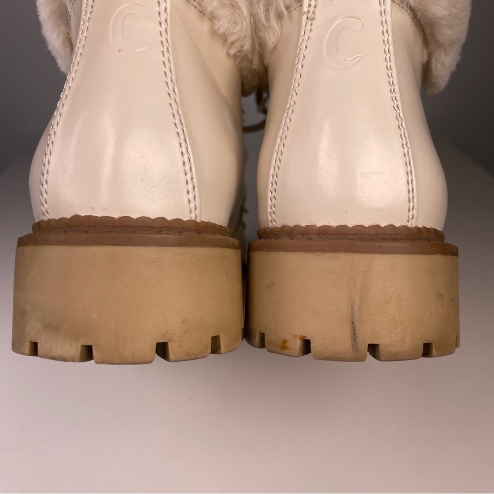 Sam Edelman Circus Kilbourn Vegan Boots women's sz 9 in Modern Ivory - Picture 14 of 16